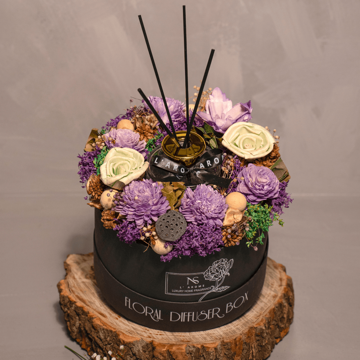 Lavender Floral Diffuser Box