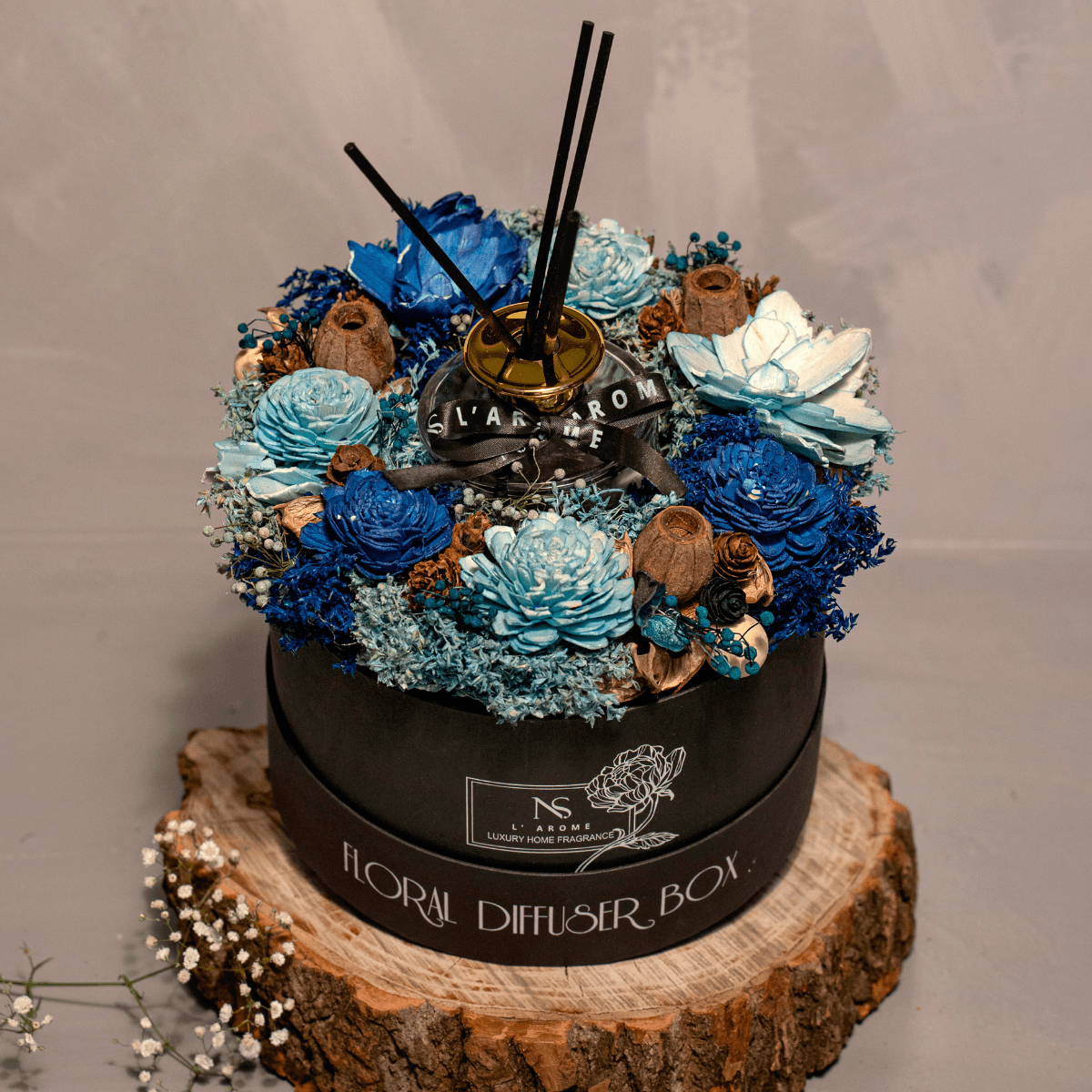 Blueberry Floral Diffuser Box